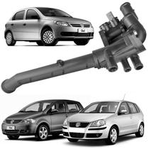 Carcaça Cavalete Válvula Termostática Plug Cinza Completa Fox Gol Polo Spacefox Crossfox Gol G5 G6 Carcaça Cavalete Válvula Termostática Plug Cinza Completa Fox Gol Polo Spacefox Crossfox Gol G5 G6