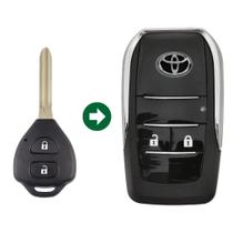 Carcaça Chave Adaptação Toyota Etios Hilux Corolla 2 Botões