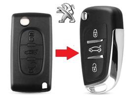 Carcaça Chave Canivete 407 408 508 RCZ CE0523 - UPGRADE Carcaça Chave Canivete 407 408 508 RCZ CE0523 - UPGRADE