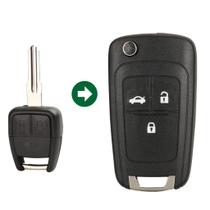 Carcaça Chave Canivete Adaptação Chevrolet 3 Botões