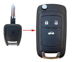 Carcaça Chave Canivete Adaptacao Corsa Astra Vectra 3 Botões Reposição Automotiva Carcaça Chave Canivete Adaptacao Corsa Astra Vectra 3 Botões Reposição Automotiva