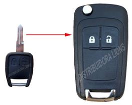 Carcaça Chave Canivete Adaptacao GM Astra Corsa Vectra 2 Botões Reposição Automotiva Carcaça Chave Canivete Adaptacao GM Astra Corsa Vectra 2 Botões Reposição Automotiva