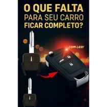 Carcaça Chave Canivete Adaptação GM Astra Vectra Corsa Montana Agile Celta 3 Botões Oca Lâmina "L" Carcaça Chave Canivete Adaptação GM Astra Vectra Corsa Montana Agile Celta 3 Botões Oca Lâmina "L"