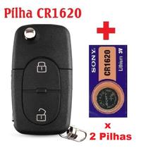 Carcaça Chave Canivete Audi A3 A4 A5 A6 TT - 20012006 + 2 Pilha CR1620 Carcaça Chave Canivete Audi A3 A4 A5 A6 TT - 20012006 + 2 Pilha CR1620