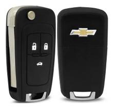 Carcaça Chave Canivete Cruze Spin Onix S10 3 Botões