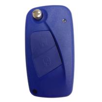Carcaça Chave Canivete Fiat 2 Botões Punto Stilo Idea Azul Carcaça Chave Canivete Fiat 2 Botões Punto Stilo Idea Azul