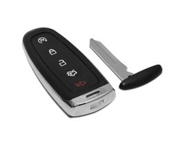 Carcaça Chave Canivete Ford Edge 5 Botões Com Lâmina