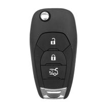 Carcaça chave canivete gm 3 botões prisma/onix/spin/cruze