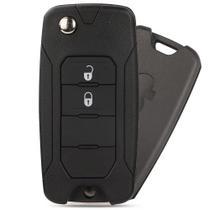 Carcaça Chave Canivete Jeep Renegade 2 Botões Reposição Automotiva Carcaça Chave Canivete Jeep Renegade 2 Botões Reposição Automotiva