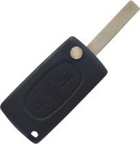 Carcaça Chave Canivete Oca 2 Botões Peugeot 207 / 208 Carcaça Chave Canivete Oca 2 Botões Peugeot 207 / 208