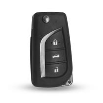 Carcaça Chave Canivete Oca 3 Botões Toyota Corolla 2007 - 2015