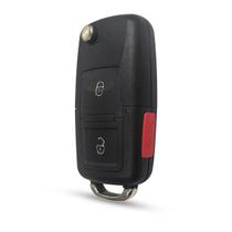 Carcaça Chave Canivete Oca Volkswagen 2 Botões com botão para Emergência