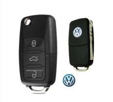 Carcaça Chave Canivete Para Modelo VW G5 Polo Fox Voyage Gol 3 Botões