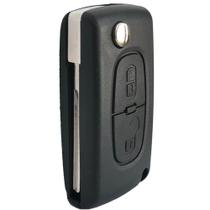 Carcaça Chave Canivete Peugeot 2 Botões - Compatível - ABS