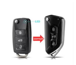 Carcaça Chave Canivete VW Volkswagen G6 G7 G8 3 Botões Modelo Novo
