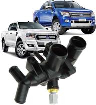 Carcaca com a Valvula Termostatica Ranger 3.2 e 2.2 Transit 2.2 16V após 2013