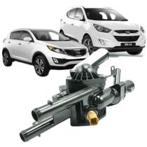 Carcaca com Valvula Termostatica Tucson I30 Ix35 Elantra Sportage 2.0 16V