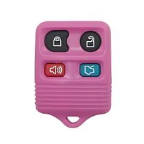 Carcaça Controle Ford 4 Botões Rosa