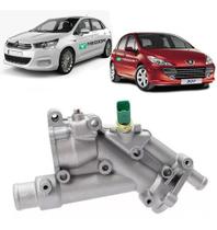Carcaça da valvula termostatica citroen c4 c4 grand picasso c5 peugeot 307 407 2.0 16v 2004 á 2014 Carcaça da valvula termostatica citroen c4 c4 grand picasso c5 peugeot 307 407 2.0 16v 2004 á 2014