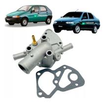 Carcaça da valvula termostática fiat palio siena strada 1.0 1.5 1996 á 2003 com ar condicionado