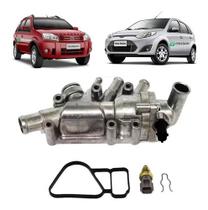 Carcaça da valvula termostática ford ka ecosport fiesta focus rocam flex 2005 á 2014 - 5s6g8575ab