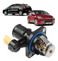 Carcaça da valvula tesmostática peugeot 307 citroen c4 c5 2.0 - 2001 a 2010 (com válvula e sensor) Carcaça da valvula tesmostática peugeot 307 citroen c4 c5 2.0 - 2001 a 2010 (com válvula e sensor)