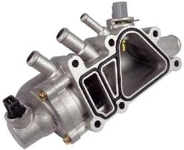 Carcaça de valvula termostatica ford ka, courier 1.6 8v curvada aluminio hvr66003