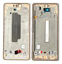Carcaça Do Chassi Aro Lateral Compatível Galaxy A53 5g A536e Cor:Dourado