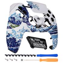 Carcaça do Controle eXtremeRate Luna Wave para PS5 BDM-010-050 Carcaça do Controle eXtremeRate Luna Wave para PS5 BDM-010-050