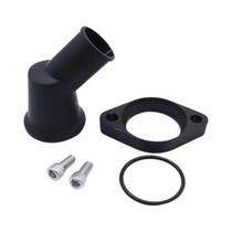 Carcaça Do Termostato Com Bico Giratório Polido Para Chevrolet SBC BBC 15 graus 45 graus 90 graus Prata