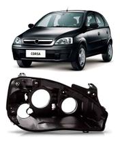 Carcaça farol corsa 2003 a 2011 Carcaça farol corsa 2003 a 2011