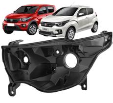 Carcaça Farol Dianteiro Mobi 2016 até 2026 Preto