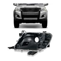 Carcaça Farol Hilux Srv 2012 2013 2014 2015 Preto