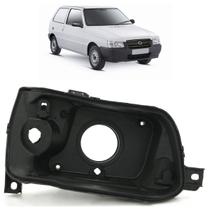 Carcaça Farol Principal Uno 2005 2006 2007 2008 2009 2010 Foco Simples Carcaça Preta Foco Simples