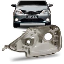Carcaça Farol Toyota Etios 2013 á 2017 Cinza