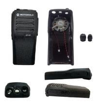 Carcaça Frontal Botão Oval Antigo Rádio Motorola DEP450 com Alto-Falante e microfone Interno
