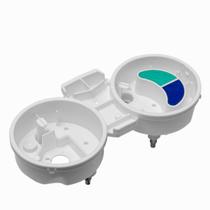 Carcaça Interna do Painel Cromo Forme Moto Ybr 125 2000 À 2005 Carcaça Interna do Painel Cromo Forme Moto Ybr 125 2000 À 2005