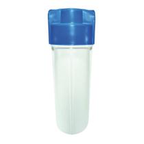 Carcaça para Filtros de Água 10"x2,5 Branca/Azul C/ Rosca 3/4" Metálica (Vazia) - Globalfiltros