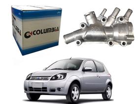 Carcaça termostatica aluminio columbia ford ka 1.0 1.6 2008 a 2013