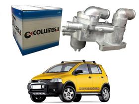 Carcaça termostatica aluminio columbia original volkswagen crossfox 1.6 8v 2006 a 2010