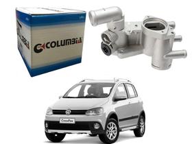 Carcaça termostatica aluminio columbia volkswagen crossfox 1.6 8v 2010 a 2014