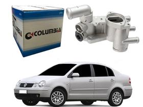 Carcaça termostatica aluminio columbia volkswagen polo sedan 1.6 8v 2005 a 2007