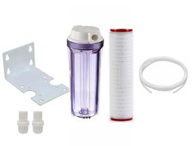 Carcaça Transparente 10 Refil Plissado Absoluto 0,22 Micra Carcaça Transparente 10 Refil Plissado Absoluto 0,22 Micra