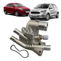 Carcaça Válvula Termostática Alumínio Ford Ká 1.0 12v 3cc