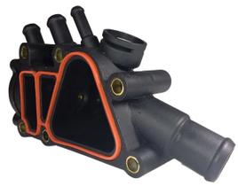 Carcaça valvula termostatica, fiesta, ka 1.0 1.6, courier, ecosport 1.6 plastico dfb1538