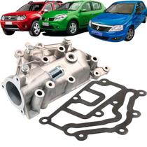 Carcaça Valvula Termostatica Sandero Clio Logan Duster 04/16