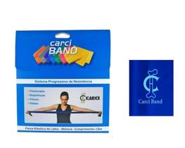 Carci Band Azul 1,5m Faixa Elástica Média Forte Nº4
