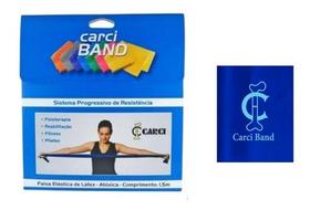 Carci Band Azul Resistencia Media - Faixa Elastica Com 1,5 M Carci Band Azul Resistencia Media - Faixa Elastica Com 1,5 M