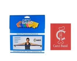 Carci Band Vermelha 1,5m Faixa Elástica Resistência Leve Nº2 Carci Band Vermelha 1,5m Faixa Elástica Resistência Leve Nº2