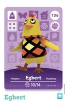 Card Amiibo Animal Crossing - Egbert (136/200) - Versão EUA